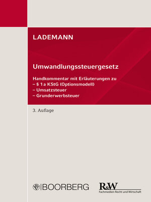 cover image of Umwandlungssteuergesetz